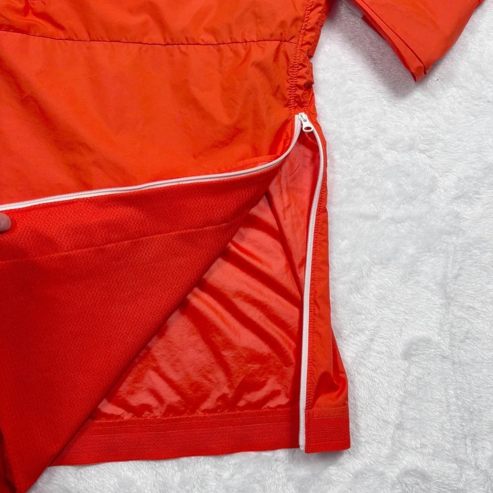 Nike Clemson Tigers On-Field 1/2 Zip Windbreaker Men M Orange Coach Vented Blade